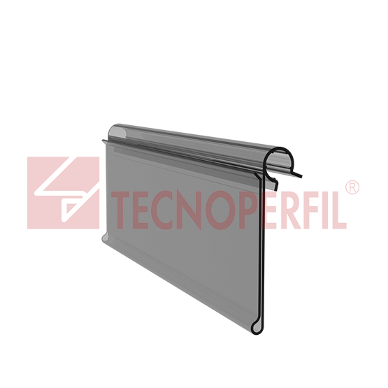 LABEL HOLDER WITH LOCK 35mm – TEC 497​ TECNOPERFIL